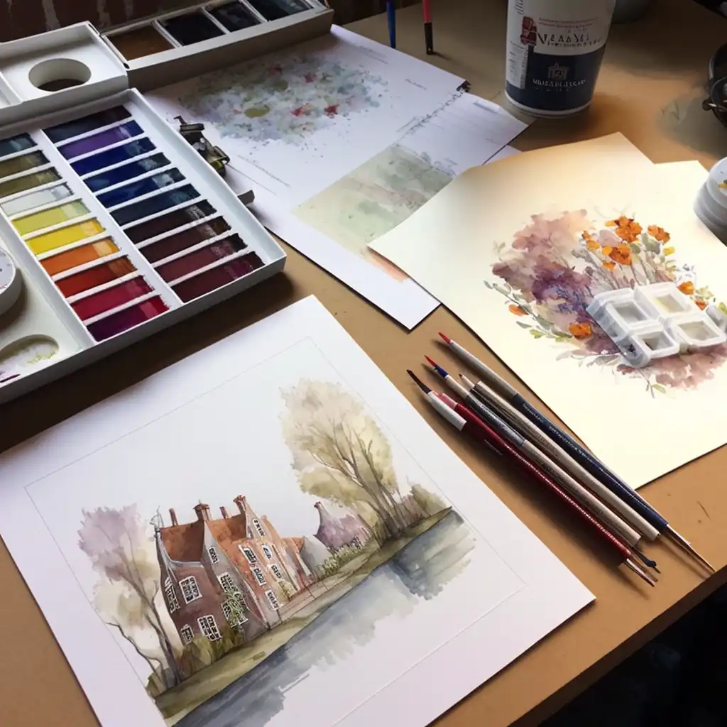 Aquarelrollen: onbeperkte mogelijkheden voor grootformaat kunstwerken